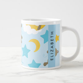 Mönster i päron, Nallar, stjärnor, ditt namn Jumbo Mugg