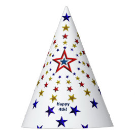 Mönster i Patriotic Stars Party Hat
