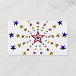 Mönster i Patriotic Stars Visitkort