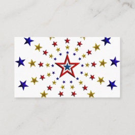 Mönster i Patriotic Stars Visitkort
