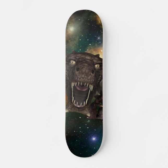 Monster i rymden mini skateboard bräda 18,5 cm (Framsida)