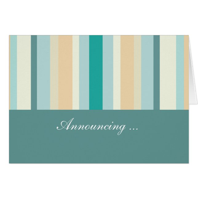 Mönster i Seashore Rand Hälsningskort (Framsidan Horizontal)