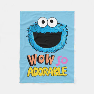 Monster i slutet av artikeln   Cookie Monster Fleecefilt