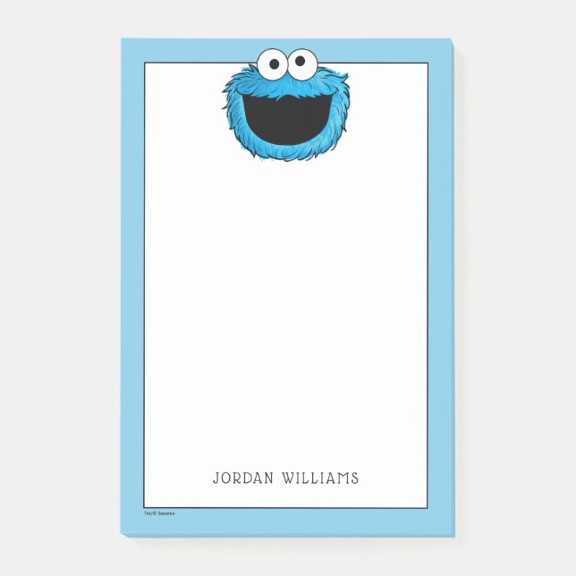 Monster i slutet av artikeln | Cookie Monster Post-it Block (Framsida)