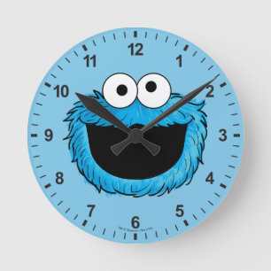 Monster i slutet av artikeln Cookie Monster Rund Klocka