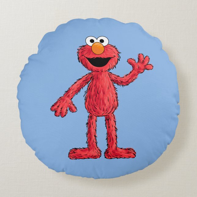 Monster i slutet av artikeln | Cutie Elmo Rund Kudde (Framsidan)