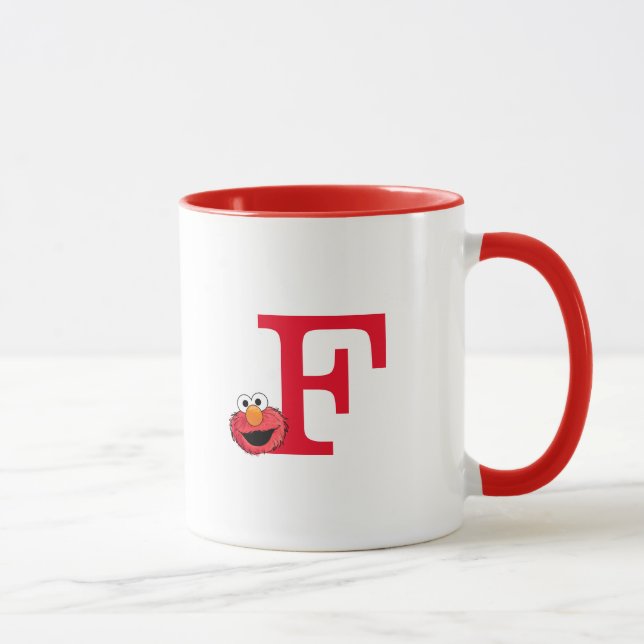 Monster i slutet av artikeln | Elmo Monogram F Mugg (Höger)