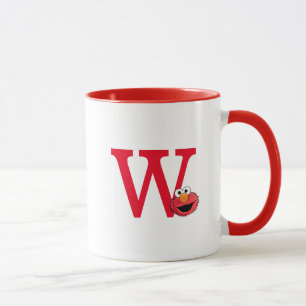Monster i slutet av artikeln   Elmo Monogram W Mugg