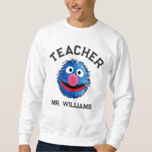 Monster i slutet av artikeln Grover Teacher Lång Ärmad Tröja