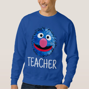 Monster i slutet av artikeln Grover Teacher Lång Ärmad Tröja