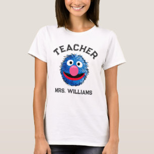Monster i slutet av artikeln Grover Teacher T Shirt