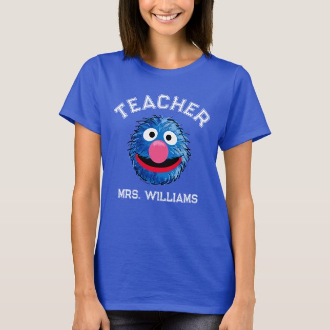 Monster i slutet av artikeln | Grover Teacher T Shirt (Framsida)