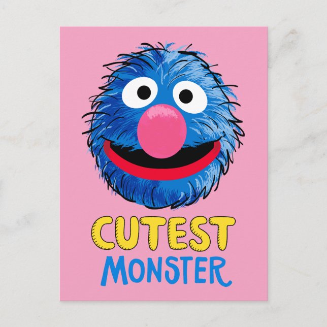 Monster i slutet av artikeln | Grover Vykort (Framsida)