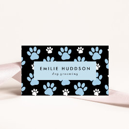 Mönster i Tass, Hund Groomer, Dog Walker, Pet Shop Visitkort