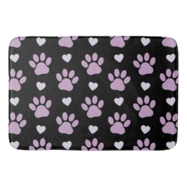 Mönster i Tass, Hund, Tass, Lilac Tass, Hearts Badrumsmatta