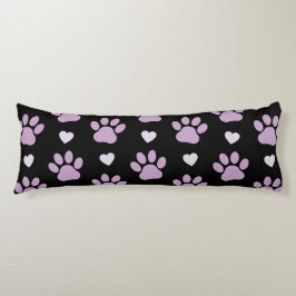 Mönster i Tass, Hund, Tass, Lilac Tass, Hearts Kroppskudde