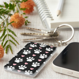 Mönster i Tass, Hund, Tass, Vit Tass, Rosa Hearts