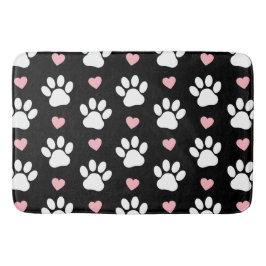 Mönster i Tass, Hund, Tass, Vit Tass, Rosa Hearts Badrumsmatta