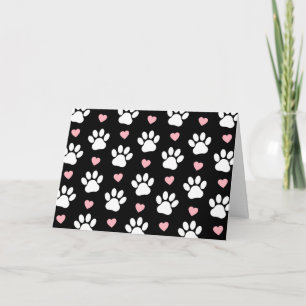 Mönster i Tass, Hund, Tass, Vit Tass, Rosa Hearts Kort