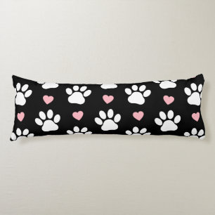Mönster i Tass, Hund, Tass, Vit Tass, Rosa Hearts Kroppskudde