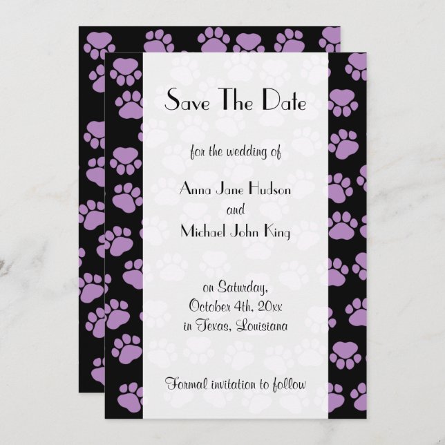 Mönster i Tass, Lila Tass, Spara datum Spara Datumet (Fram/baksida)