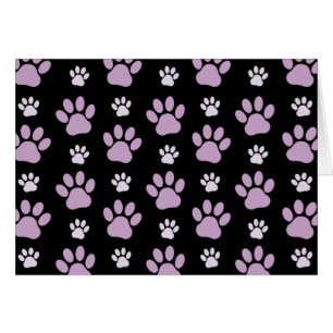 Mönster i Tass, Lilac Tass, Hund, Tass, Tass avtry Hälsningskort