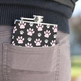 Mönster i Tass, Rosa Tass, Hund, Tass, animaliska  Fickplunta