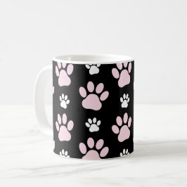Mönster i Tass, Rosa Tass, Hund, Tass, animaliska  Kaffemugg