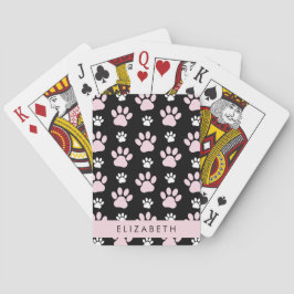 Mönster i Tass, Rosa Tass, Hund Tass, ert namn Casinokort