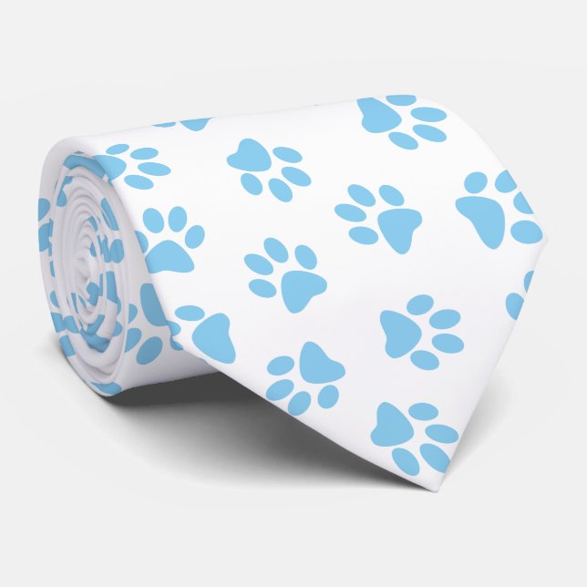 Mönster i Tassar, Hund, Tassar, Baby blue Tassar Slips (Rullad)