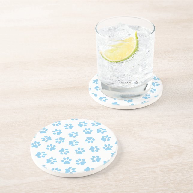 Mönster i Tassar, Hund, Tassar, Baby blue Tassar Underlägg (Sidan)