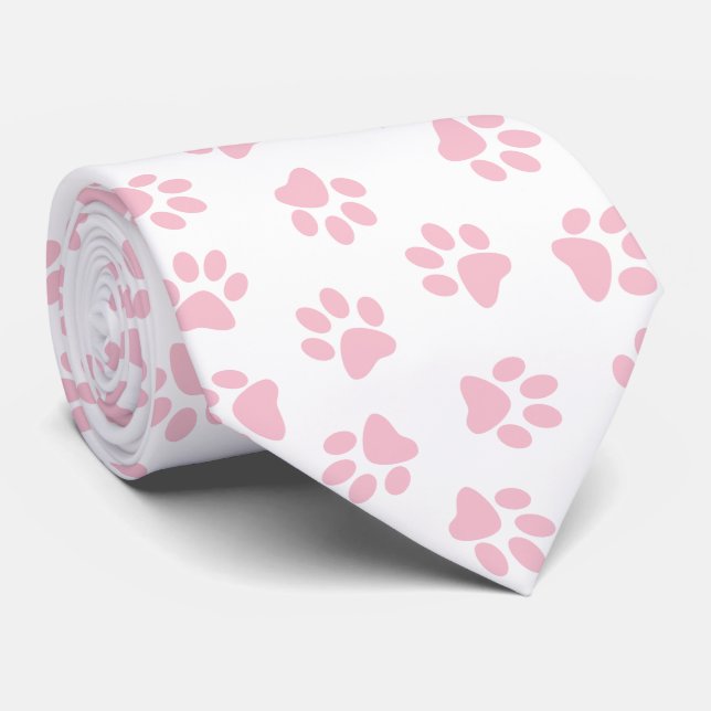 Mönster i Tassar, Hund, Tassar, Baby Rosa Tassar Slips (Rullad)