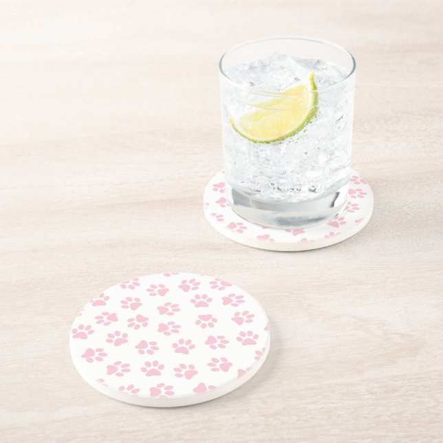 Mönster i Tassar, Hund, Tassar, Baby Rosa Tassar Underlägg (Sidan)