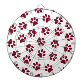 Mönster i Tassar, Hund, Tassar, Burgundy Tassar Darttavla