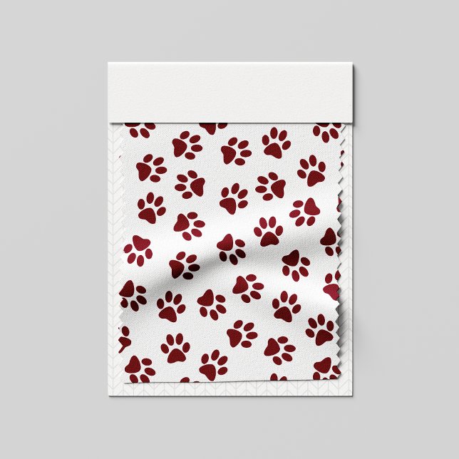 Mönster i Tassar, Hund, Tassar, Burgundy Tassar Tyg (Skapare uppladdad)