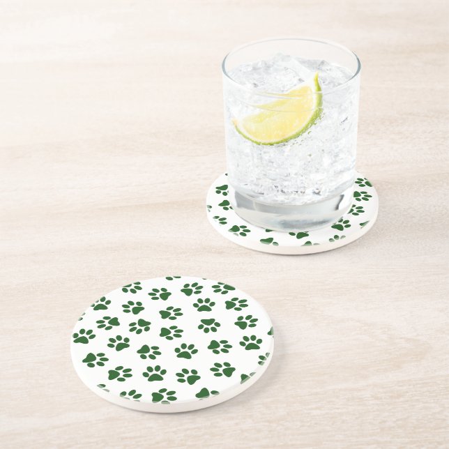 Mönster i Tassar, Hund, Tassar, Grönt Tassar Underlägg (Sidan)