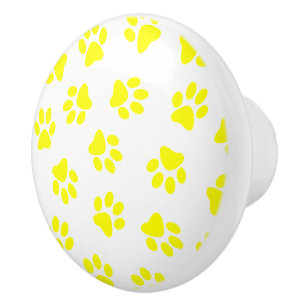 Mönster i Tassar, Hund, Tassar, Gult Tassar Knopp