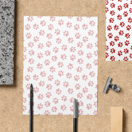 Mönster i Tassar, Hund, Tassar, Katt Tassar, Röda  Reklamblad