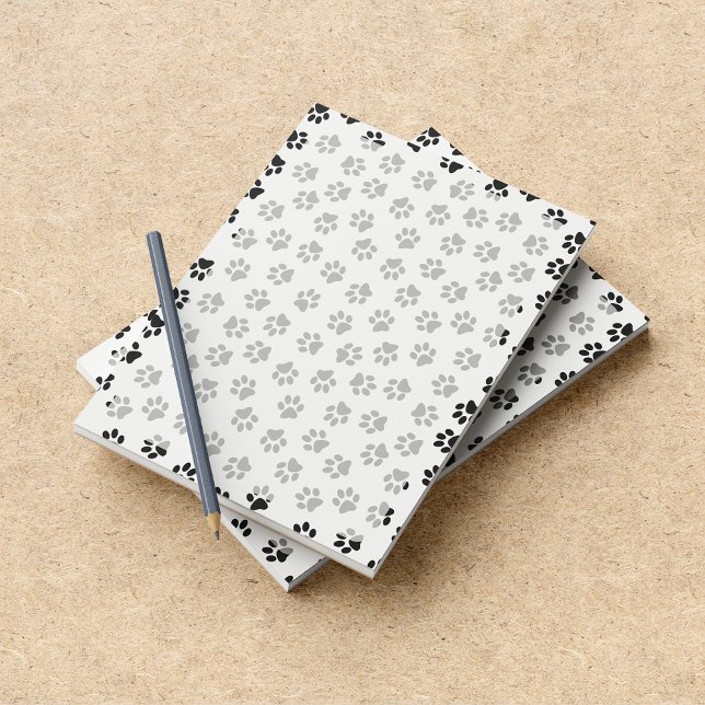 Mönster i Tassar, Hund, Tassar, Katt Tassar, Svart Anteckningsblock (Skapare uppladdad)