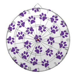 Mönster i Tassar, Hund, Tassar, Lila Tassar Darttavla