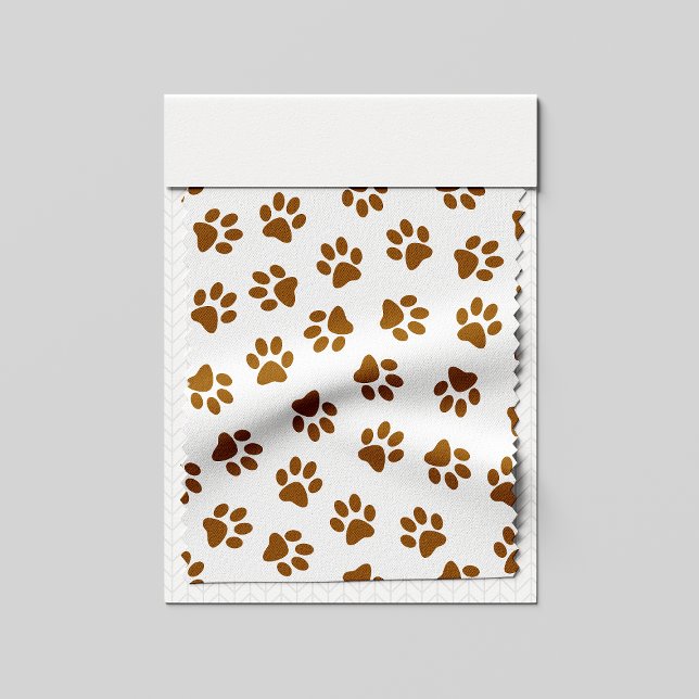 Mönster i Tassar, Hund, Tassar, Orange Guld Tassar Tyg (Skapare uppladdad)