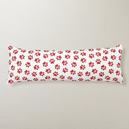 Mönster i Tassar, Hund, Tassar, Röda Tassar Kroppskudde