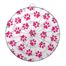 Mönster i Tassar, Hund, Tassar, Rosa Tassar Darttavla