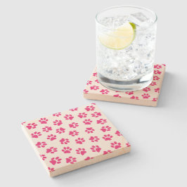 Mönster i Tassar, Hund, Tassar, Rosa Tassar Stenunderlägg