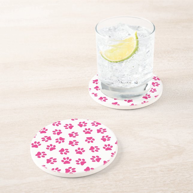 Mönster i Tassar, Hund, Tassar, Rosa Tassar Underlägg (Sidan)