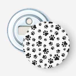 Mönster i Tassar, Hund, Tassar, svart och vitt Flasköppnare