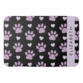 Mönster i Tassar, Lilac Tassar, Hearts, ditt namn Badrumsmatta