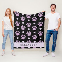 Mönster i Tassar, Lilac Tassar, Hearts, ditt namn