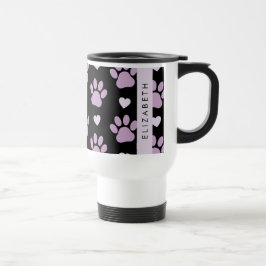 Mönster i Tassar, Lilac Tassar, Hearts, ditt namn Resemugg