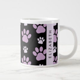 Mönster i Tassar, Lilac Tassar, Hund, Tassar, ditt Jumbo Mugg